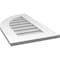 Ekena Millwork Quarter Round Top Left Surface Mount PVC Gable Vent w/ 3-1/2"W x 1"P Standard Frame, 16"W x 28"H GVPQL16X2801SN - alternate 2
